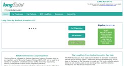 Desktop Screenshot of lungflute.com