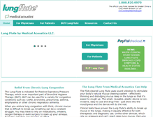 Tablet Screenshot of lungflute.com
